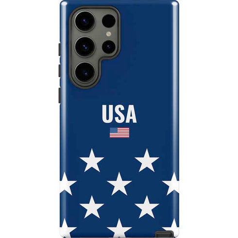 USA Flag Stars Galaxy S23 Ultra Pro Case